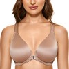DELIMIRA Women's Front Closure Racerback Bras Plus Size Full Coverage