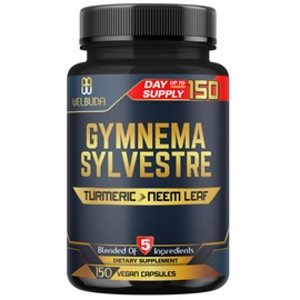 WELBUDA Gymnema Sylvestre Capsules - Super Extract Supplement - 150 Counts for 5 Months