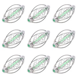 Fishing Bait Cage Fishing Inline Feeder Fishing Feeders Feeder with Quick Release Shapes Multifunctional Portable Feeder Bait Tools Spiral Basket Spring Spool Fishing Accessories 9 Pieces
