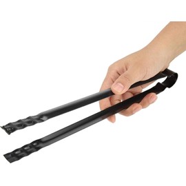 LATRAT Charcoal Tongs, 30 x 1.8 cm, Metal, Multifunctional for BBQs and Outdoor Picnics