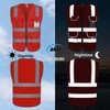 Uno Mejor High Visibility Vest with 9 Pockets Safety Vest