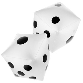 Prasacco Pack of 2 Inflatable Cubes, Giant Cube, Jumbo Inflatable Cube, Pool Toy, Jumbo Cube, Gutter Dice for Pool Games, Lawn Games, Party Favour Outdoor Floor Games