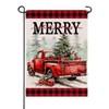 Artofy Merry Christmas Red Truck Small Decorative Garden Flag, Xmas