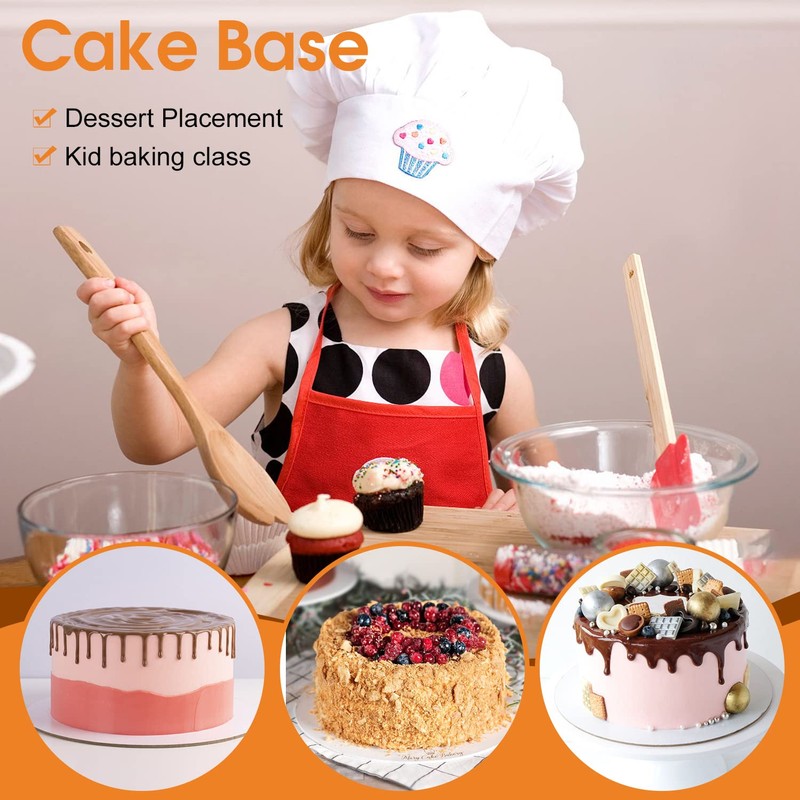 40-Packs Cake Boards 10 inch Round, Cake Boards White Cake