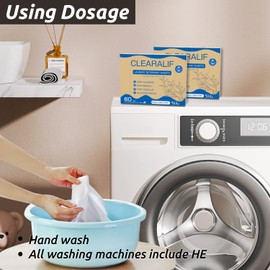 Laundry Detergent Sheets 6 Pack Up to 360 Loads, Fresh Linen - Great For Travel, Apartments, Dorms, No Plastic, Sustainable, Biodegradable-New Liquid-Less Technology - Lightweight