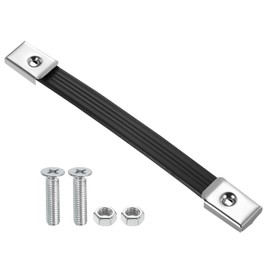 PATIKIL 9.7" Speaker Cabinet Strap Handle Pull Metal Cap Buckle Grip Strap for Hardware Speaker Flight Case Silver