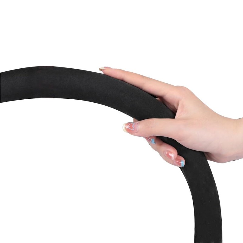 CUEMOON 1 piece steering wheel cover, leather, universal car steering