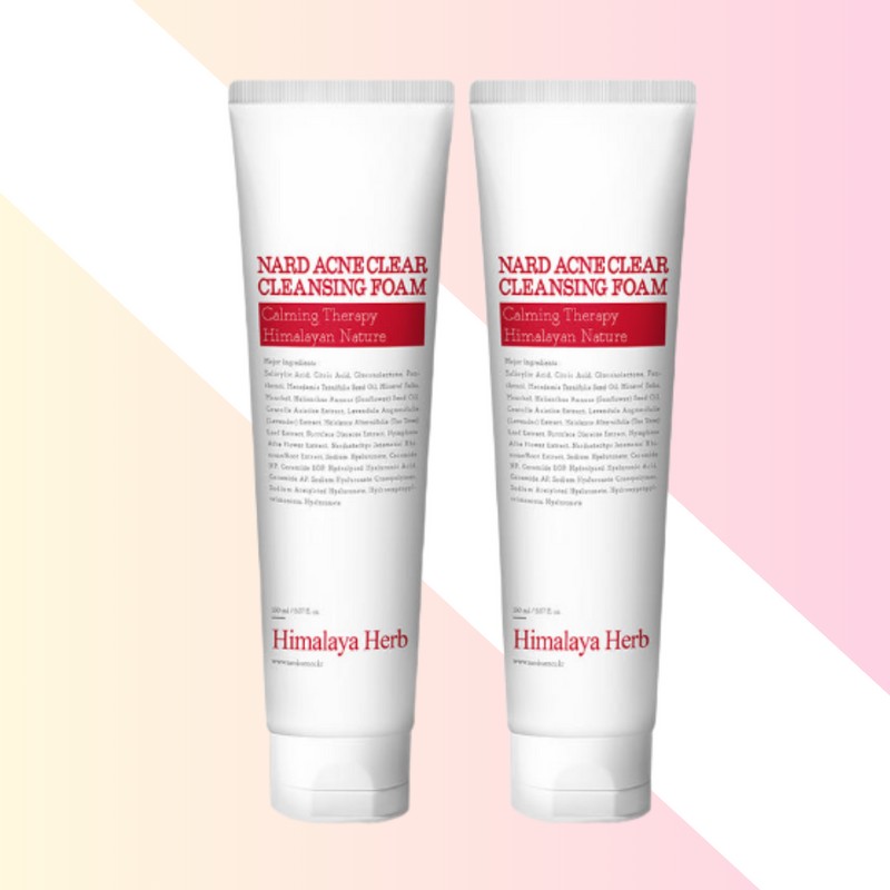 nard 나드 여드름완화 폼클렌징 150ml 2개 트러블케어 피지케어 모공케어 저자극