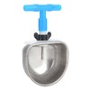 10Pcs Rabbit Drinking Water Bowl, Stainless Steel Rabbit Drinker, Rabbit