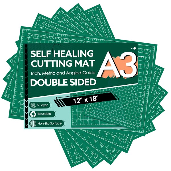 5 Packs Self Healing Cutting Mat 12" x 18" Rotary