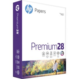 HP Papers Premium28 Laser Print Copy & Multipurpose Paper, bright white