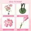 3 Pcs Giant Artificial Flowers for Decoration, Large Paper Pink