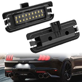 2PCS LED License Plate Light Compatible With Ford Mustang 2015-2021, 6000K White, Replace #FR3Z13550A