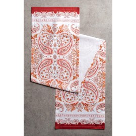 Maison d' Hermine Table Runner 100% Cotton Single Layer Table Runners 36 inches Long Decorative for Home Kitchen Dining Party Baby Shower Wedding Bridal Shower (Orient, 14.50" x 36")