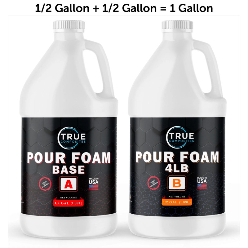 TRUE COMPOSITES Liquid Expanding Polyurethane Closed Cell 4lb Foam Flotation