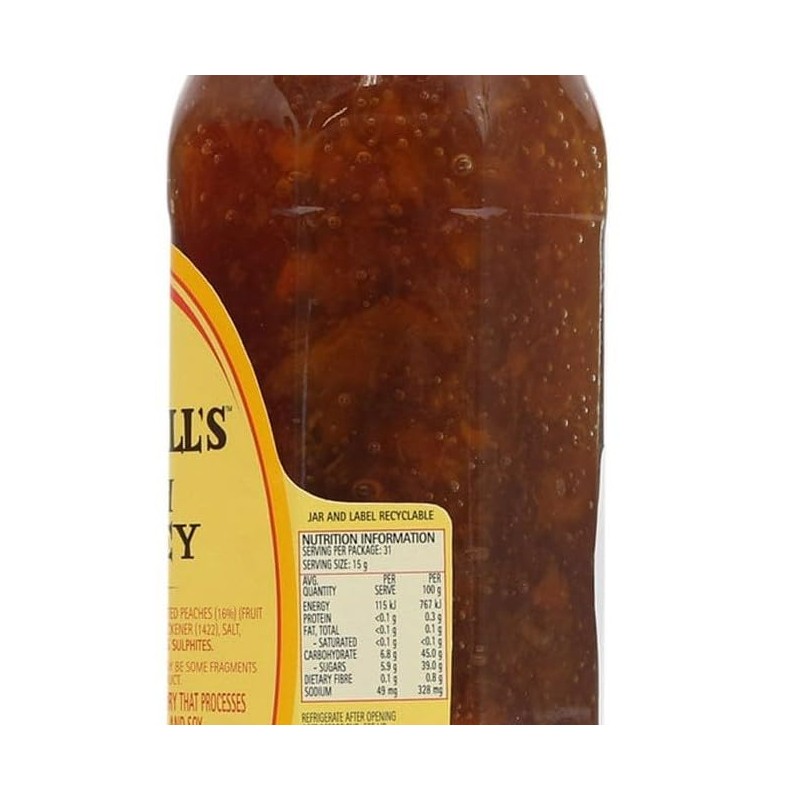 Mrs Balls Peach Chutney 470g