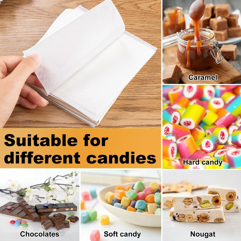 AENTGIU Candy Wrappers for Homemade Candy - 5x5 Inches 300