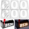 iSYFIX Reflective Vinyl Number 0 (Zero) Stickers - 6 Pack