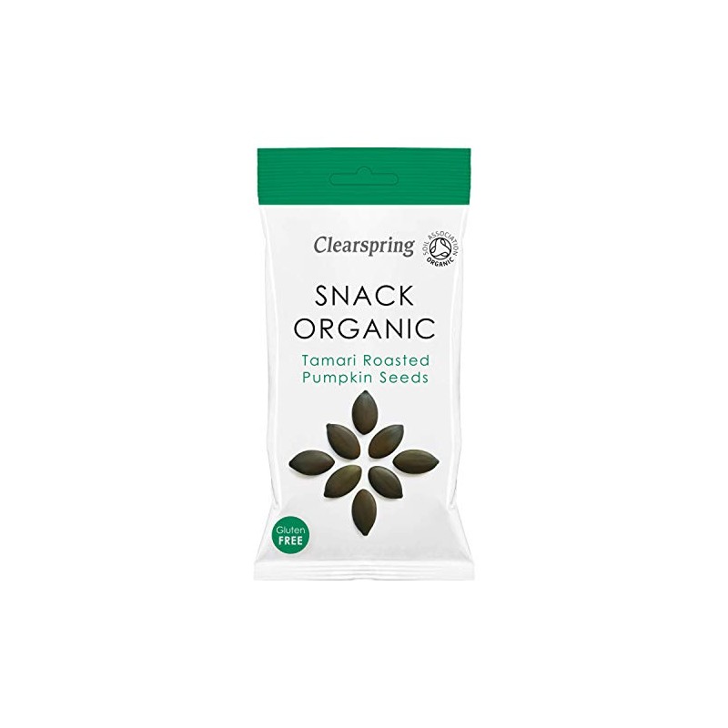 Clearspring Tamari Roasted Pumpkin Seeds - Snack Organic