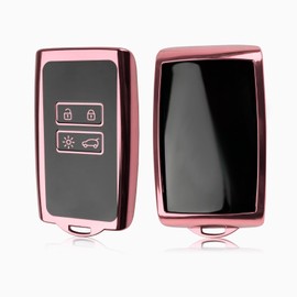 LFOTPP Car Key Case Cover for Dacia Duster 2 Duster 3 2018-2025 2026, TPU Key Fob Duster 3 Accessories Original, Key Case Key Shell for Dacia Duster (Pink)