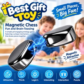 ZIGJACK Magnetic Chess Game with 20 Magnetic Stones – Portable Strategy Board Game for Adults, Travel, Camping, Outdoor Activities, Family Gatherings & Parties