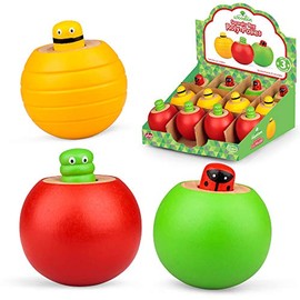 Tobar Wooden Squeaky Bug Roly-Poly Rocking Wobble Toy â 1 Design Sent at Random