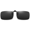 DUCO 8014 Clip-on Sunglasses, Polarized UV Protection, Flip-up, Fixed Type,