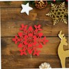 CIYODO 16 Pieces Xmas Coasters Round Felt Coasters Set Heat