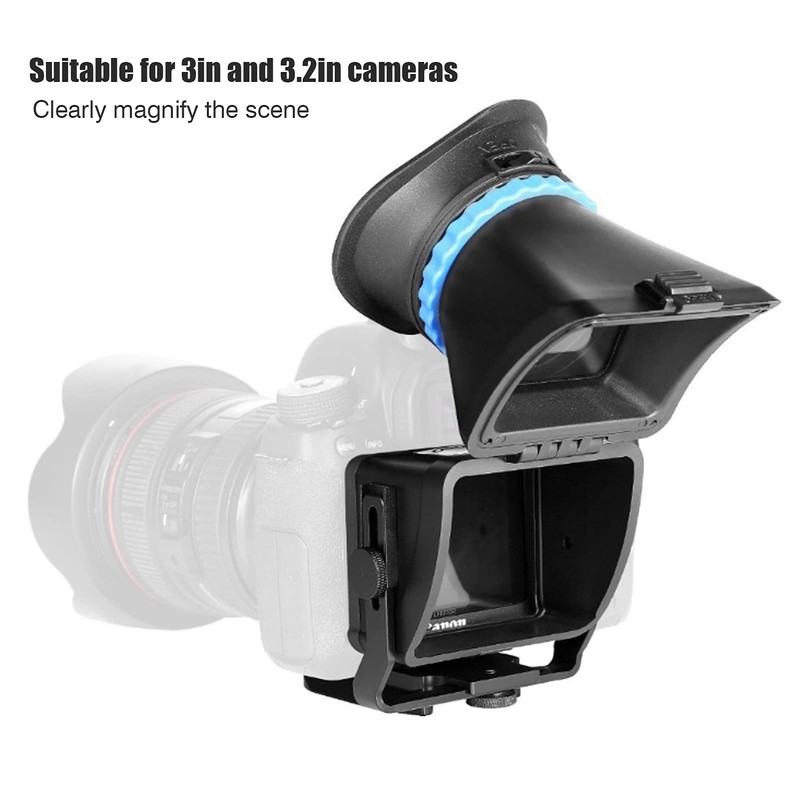 Camera Viewfinder,ST‑1 Camera Screen Viewfinder,SLR Magnifier Viewfinder for Camera Camcorder