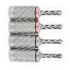 4pcs BFA Banana Plug Brass White Carbon Fiber Shell Speaker