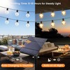 OHLUX 30FT Solar Globe String Lights Outdoor,Waterproof Solar G40 Patio