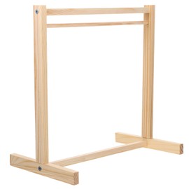 Tofficu Clothes Rack Doll Garment Rack Wooden Dolls Clothes Hanger Mini Coat Hanger Miniature Model Wooden Doll Wardrobe Furniture Accessories for Supplies M Baby Clothes Organizer