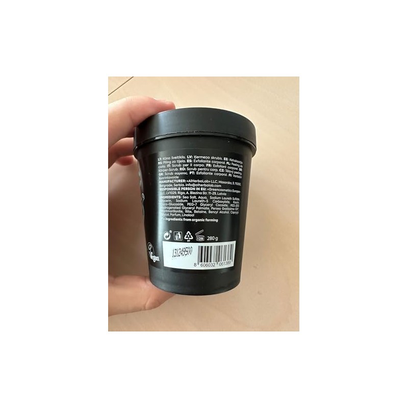 Körperpeeling Detox Meersalz & Lehm Blau, 280 g