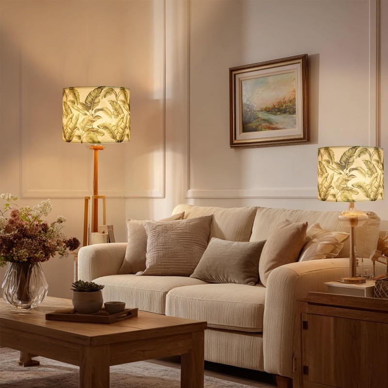 Espossi Lamp Shades For Table Lamps, HD Printing Green Banana