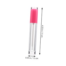 Minkissy Empty Lip Gloss Tube Lip Glazes Tube 5ml Plastic Lipstick Container Diy Kit