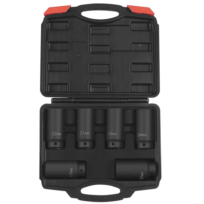 Unbranded 6 Pack Crank Bolt Socket Set 17/19/21/22/24