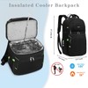 Cooler Backpack,Double Deck Leak Proof Cooler Bag,Insulated Backpack Cooler Lunch