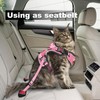 MingXpets Cat Harness and Leash for Walking, Retractable Cat Harnesses