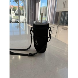 Bolsa de transportacion para botellas de agua -Soporte para botellas de agua de 40 OZ con bolsillo,Correa Compatible con Varios modelos de botellas de agua, Accesorio para botellas de agua Deportiva