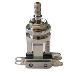 Switchcraft Short 3-way USA Toggle Switch for Les Paul - Nickel with Amber Tip