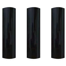 3D Puff Heat Transfer Vinyl Sheets 12"x 10" Foaming HTV Press Film Puffy Vinyl Iron on Vinyl for DIY T-Shirt Clothes Bag Pillow Textile Fabric (Black)