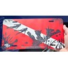 Salty Bones Diver Silhouettes on Dive Flag License Plate