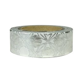 allydrew Washi Tapes Decorative Masking Tapes, Silver Geometrics