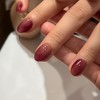 Purple Berry Handmade Nail Tips - Coffin Egg / 퍼플