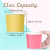 Paper Ice Cream Cups, 50-Pack 11-oz Disposable Dessert Bowls for
