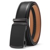 SENDEFN Men's Leather Belt, Ratchet Automatic Buckle for Men, Business