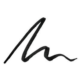 Delineador Líquido Bissú Plumín Color 01 Negro - Larga Duración, A Prueba de Agua, Hipoalergénico