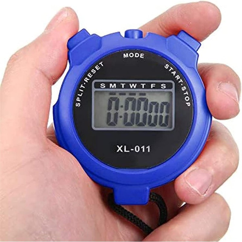 Digital Handheld Sports Stopwatch, Outdoor Multi-Function Digital Timer, Split/single Lap
