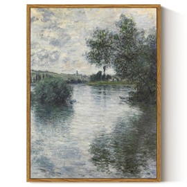ARPEOTCY Vintage Framed Canvas Wall Decor, 12×16 Inch, Vintage Monet Landscape Art Prints for Wall Decor, Hanging Wall Art for Bedroom, Living Room, Bathroom, Kithchen, Office