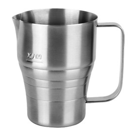 Stainless Steel Pitcher Cup, Large Capacity 900ml/30oz Milk Frothing Jug Espresso Steaming Pitcher with Round Spout Premium Barista Tools for Precision Latte Art